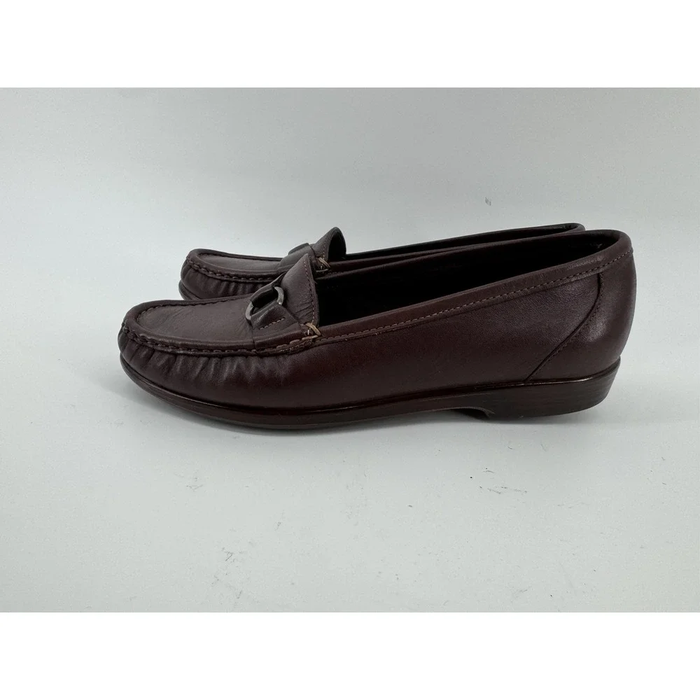SAS Jewel Loafers Womens US 8.5 Brown Tripad Comfort Moc Toe Slip On Shoes